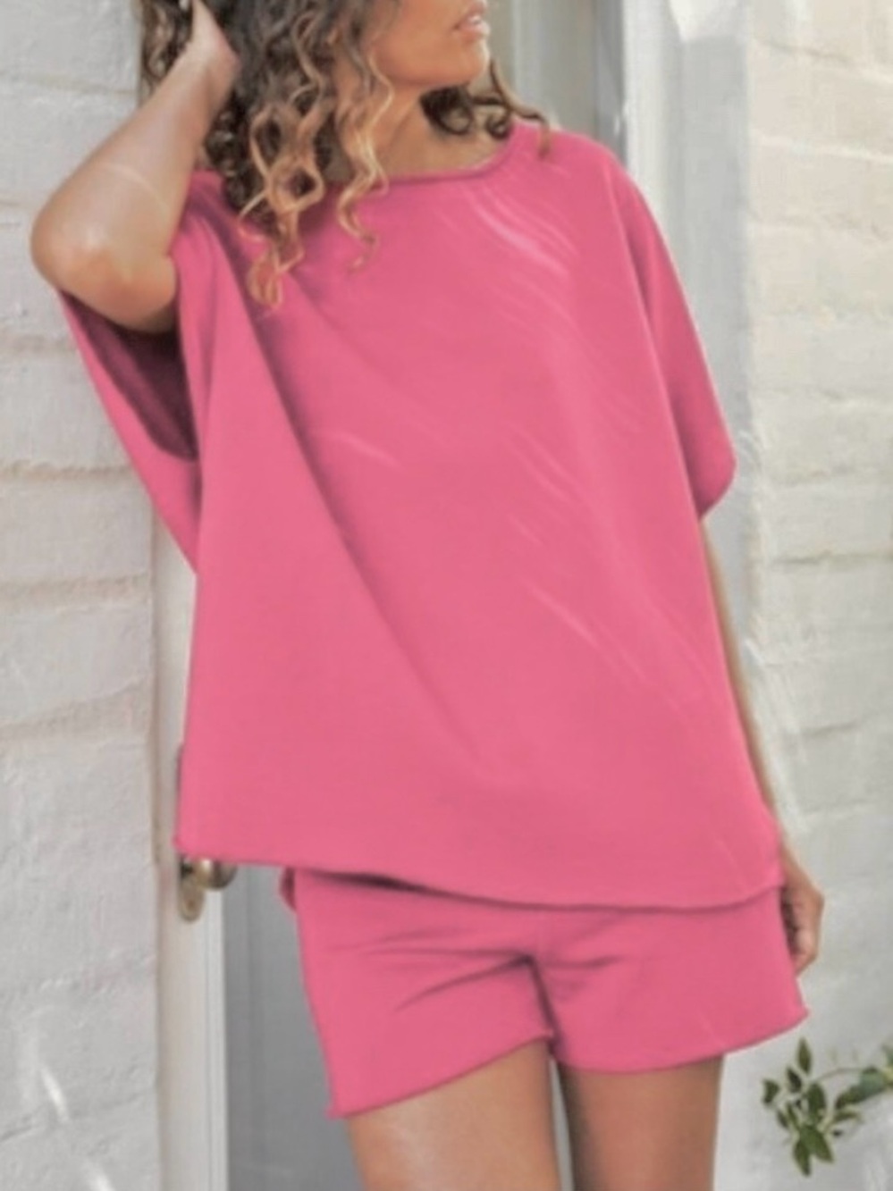 Frank & Eileen Pink Olive Original Capelet One Size 100% Cotton